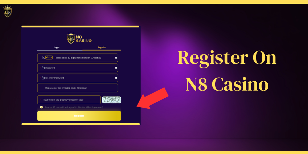 How to Register On N8 Casino